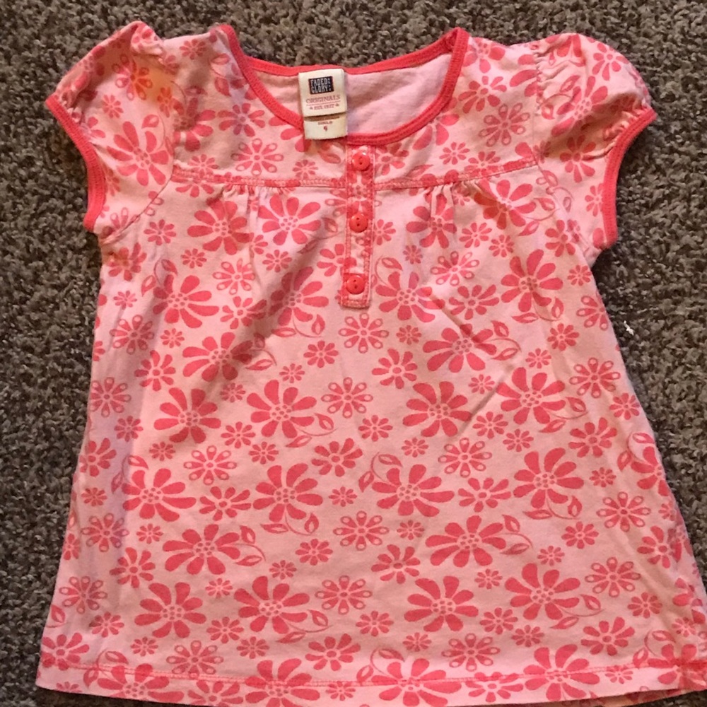 Lil Girls Size 4-5 Faded glory Shirt